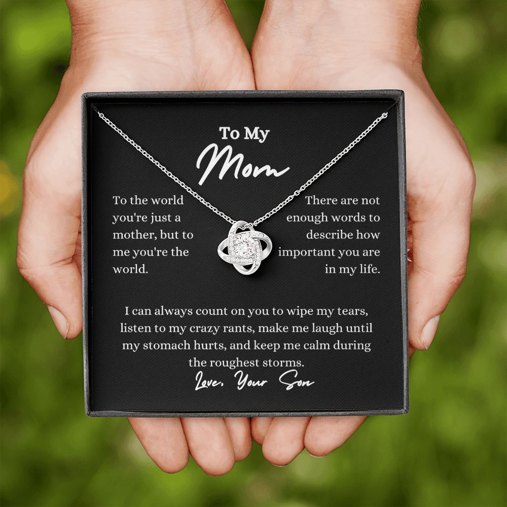 My Mom| Always Count On You - Love Knot Necklace