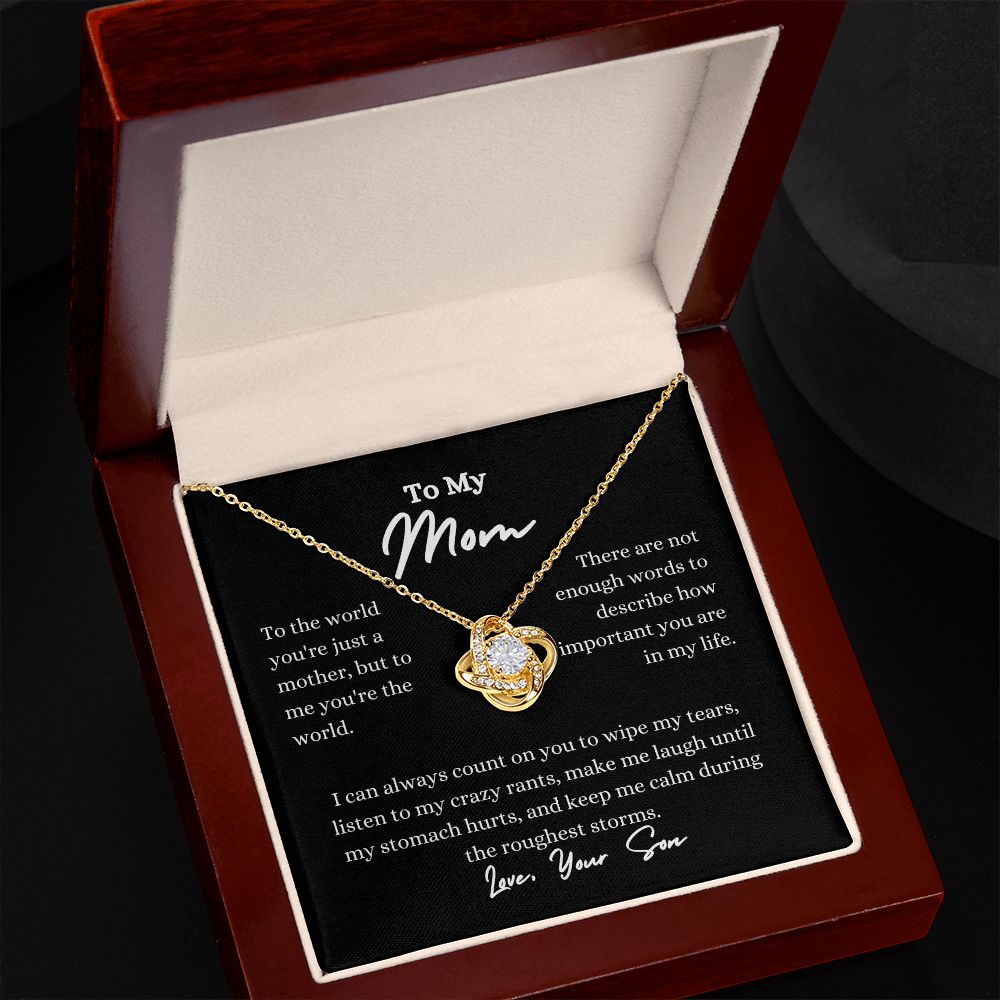 My Mom| Always Count On You - Love Knot Necklace