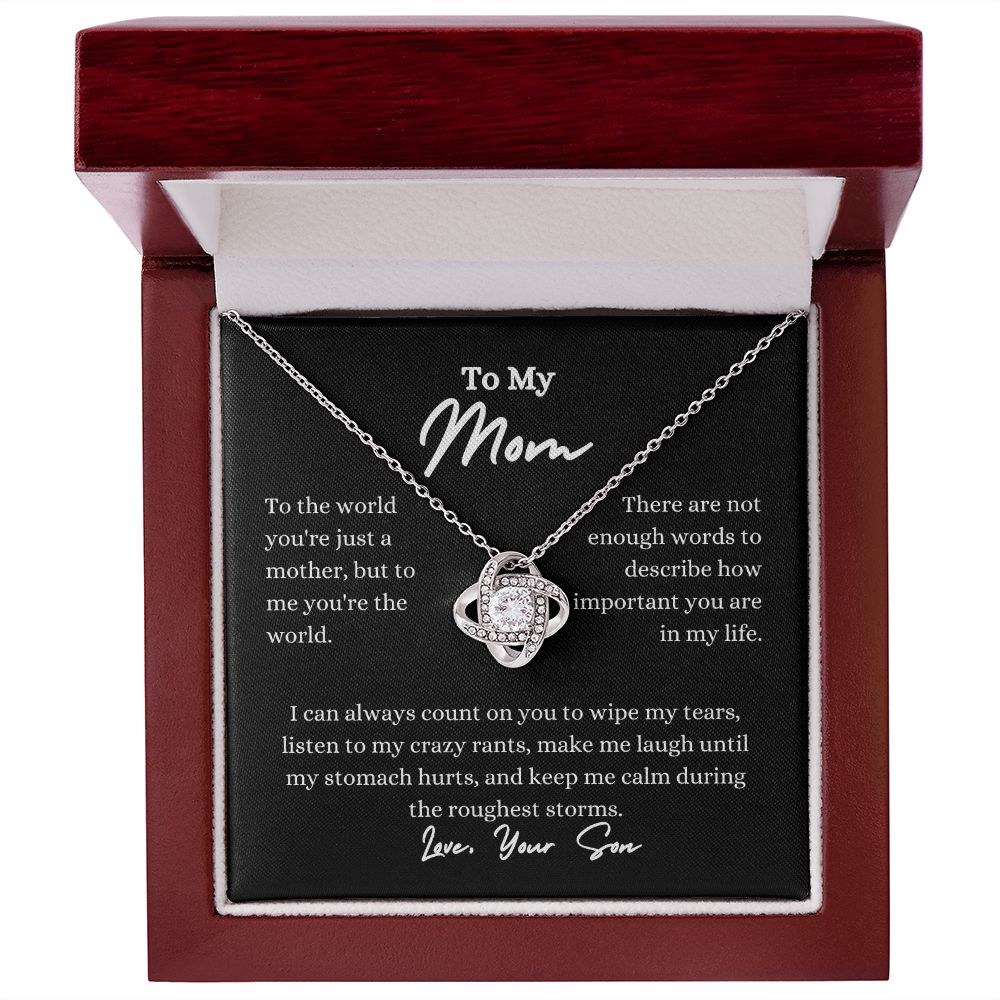 My Mom| Always Count On You - Love Knot Necklace