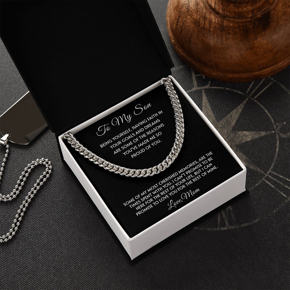 My Son| Proud of You - Cuban Link Chain