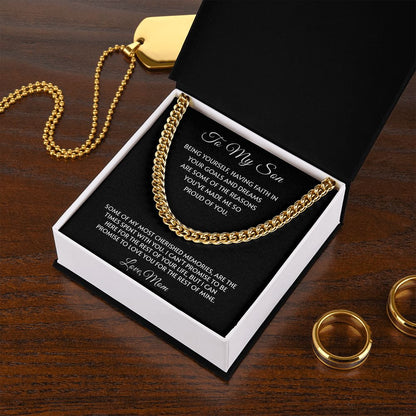 My Son| Proud of You - Cuban Link Chain