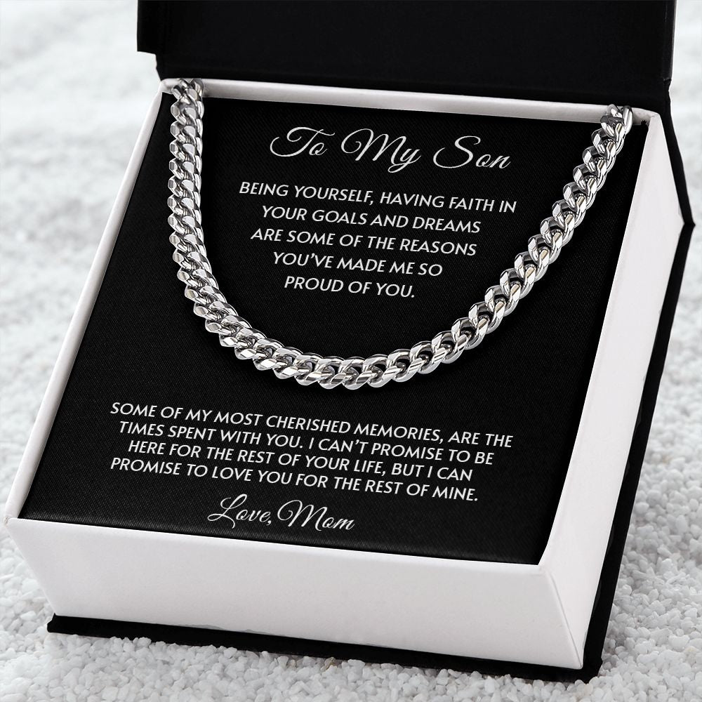 My Son| Proud of You - Cuban Link Chain