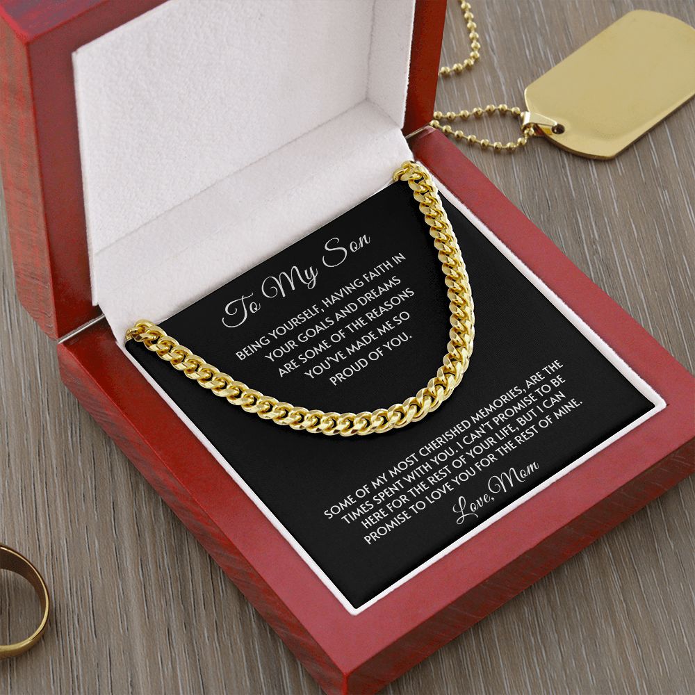 My Son| Proud of You - Cuban Link Chain