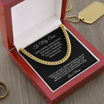 My Son| Proud of You - Cuban Link Chain