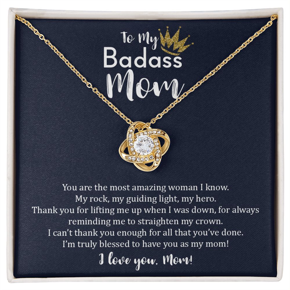 My Badass Mom| Cant Thank You Enough - Love Knot Necklace