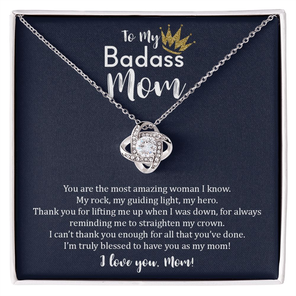 My Badass Mom| Cant Thank You Enough - Love Knot Necklace