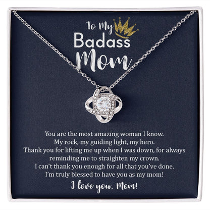 My Badass Mom| Cant Thank You Enough - Love Knot Necklace