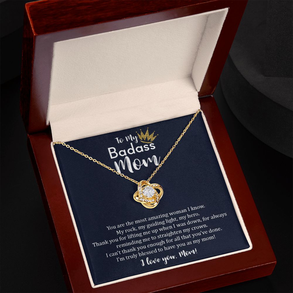 My Badass Mom| Cant Thank You Enough - Love Knot Necklace