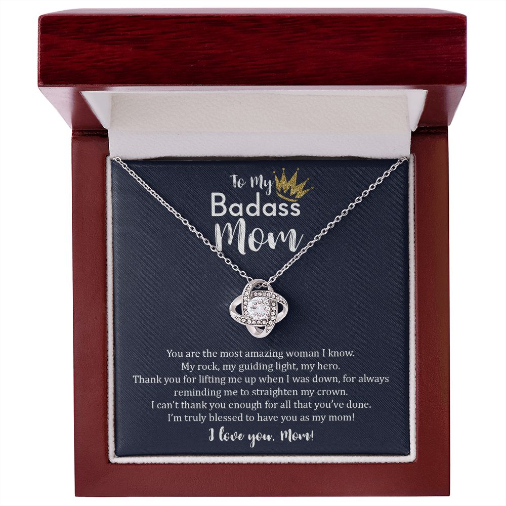 My Badass Mom| Cant Thank You Enough - Love Knot Necklace